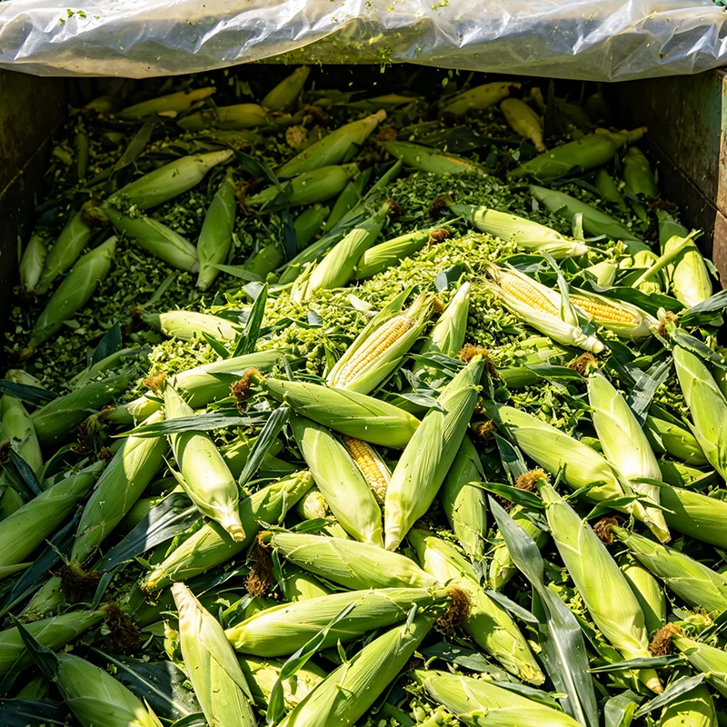 Hvad er produktionsprocesserne for majsensilage af hele planter?