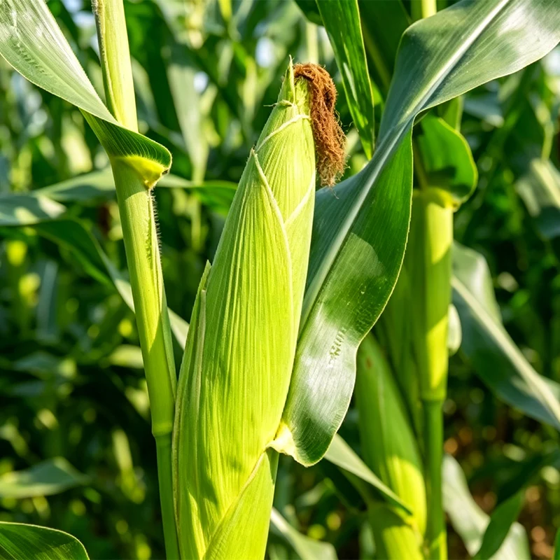Frisk hel plante majsensilage