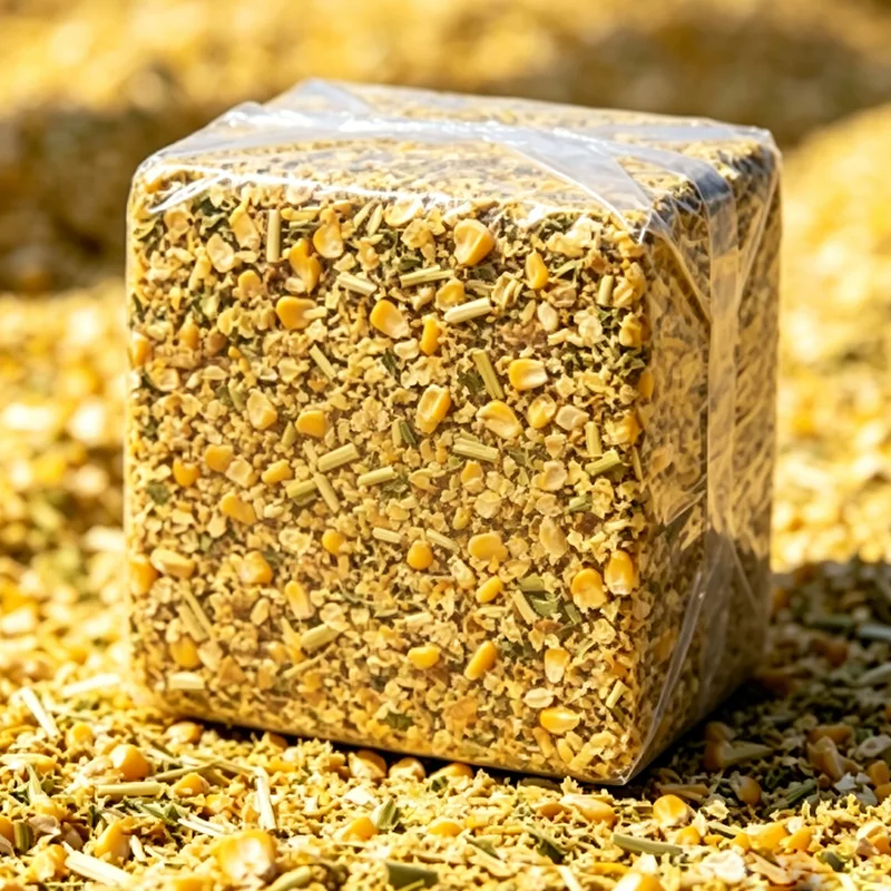 Firkantballe majsensilage